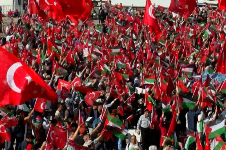 حمایت ۹۷ درصد مردم ترکیه از جنگ حماس با اسرائیل