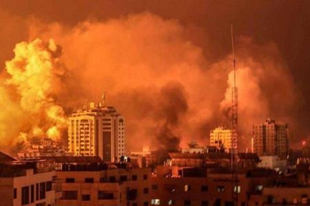 حملات ارتش اشغالگر به ۴۰۰ نقطه در غزه