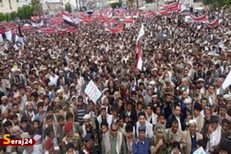 تظاهرات گسترده یمنی‌ها در حمایت از مقاومت فلسطین 