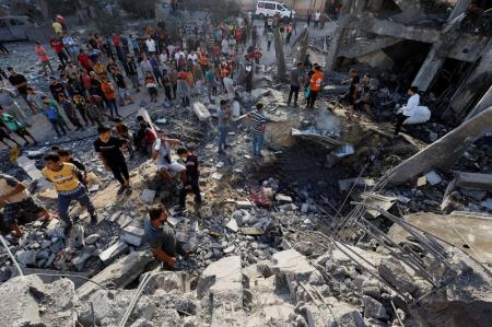 بمباران نوار مرزی غزه،‌ محور فیلادلفیا و رفح