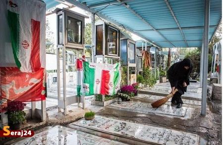 چند شهید در بهشت زهرای تهران دفن شده‌اند؟
