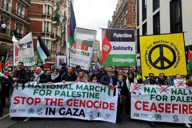 تظاهرات حامیان فلسطین در پایتخت‌های جهان