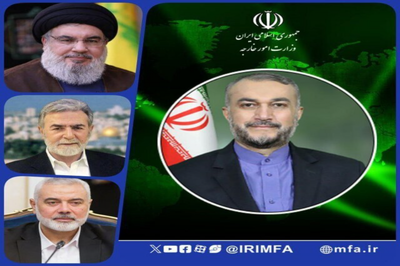 پیام وزیر خارجه ایران به رهبران گروه‌های مقاومت 