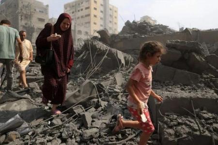 شهادت ده‌ها زن و کودک فلسطینی در بمباران نوار غزه