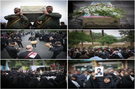 پیکر مطهر معلم شهید «حجت‌الله یوسفیه» در ورامین تشییع شد