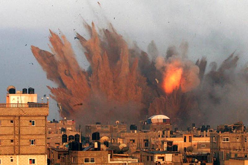 بمباران شدید شمال غزه از سوی جنگنده های رژیم صهیونیستی + ویدئو
