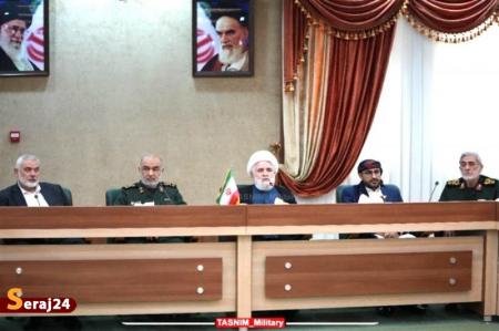 جلسه گروه‌های مقاومت با سلامی و قاآنی در تهران