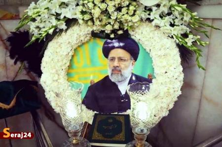 شهید رئیسی در حرم امام رضا(ع) آرام گرفت + فیلم 