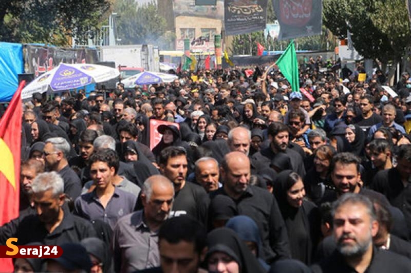 برگزاری مراسم جاماندگان اربعین در ری با حضور میلیونی مردم