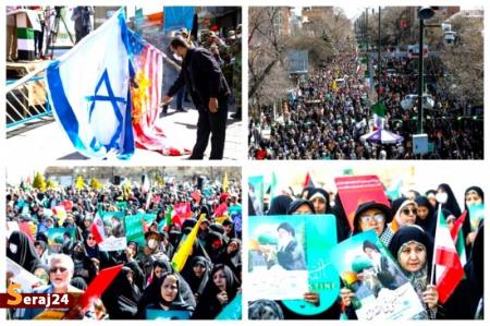 «علی العهد یا قدس»| خروش یکپارچه مردم ایران در حمایت از فلسطین