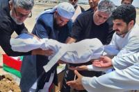 خاکسپاری پیکر شهید نوزاد حادثه تروریستی زاهدان + عکس
