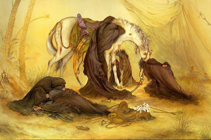عنایت امام حسین(ع) که باعث خلق تابلوی عصر عاشورا شد + فیلم