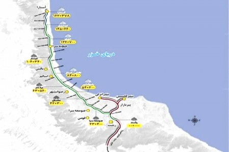 نصف مسیر رشت-آستارا آزاد شد
