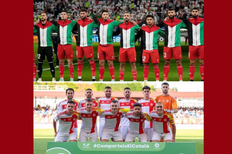 استقبال گرم ماتادورها از تیم ملی فلسطین + ویدئو