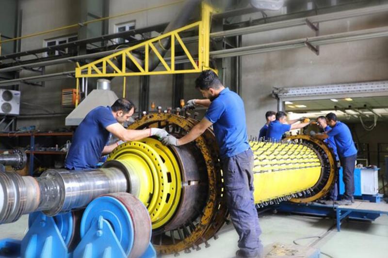 خودکفایی نیروگاهی کشور با ساخت اولین روتور ۲۰۰ مگاواتی