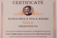 پژوهشگر قزوینی نشان طلای نیکولا تسلا ۲۰۲۵ را کسب کرد