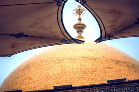 بارش باران در حرم امیرالمؤمنین (ع) + فیلم 