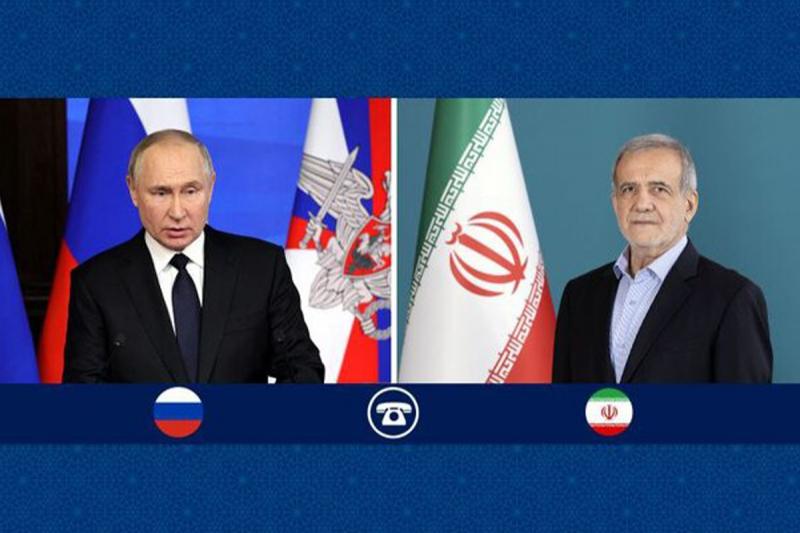 گفت‌وگوی تلفنی رؤسای جمهور ایران و روسیه