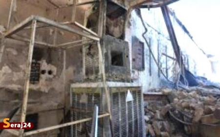 اغتشاشگران دفاتر نمایندگی بنیاد آبشار عاطفه‌ها را به آتش کشیدند