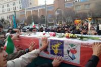  تشییع پیکر شهید مدافع امنیت «مهدی ظریف» در مشهد + تصاویر