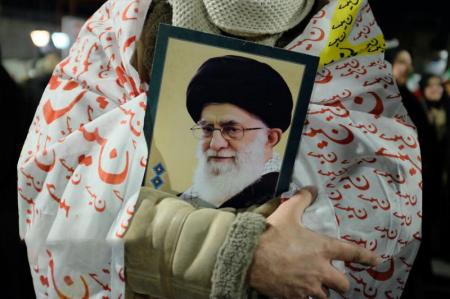 مراسم وداع با پیکر رهبر شهید انقلاب در مصلی تهران