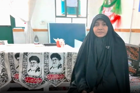 کتیبه نویسی بانوان ارومیه ای برای عزای امام شهید + فیلم 