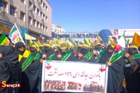 حضور پرشور دختران در اجتماع بزرگ دختران جان‌فدای ایران