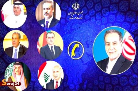 رایزنی عراقچی با وزرای خارجه منطقه در خصوص پایان جنگ