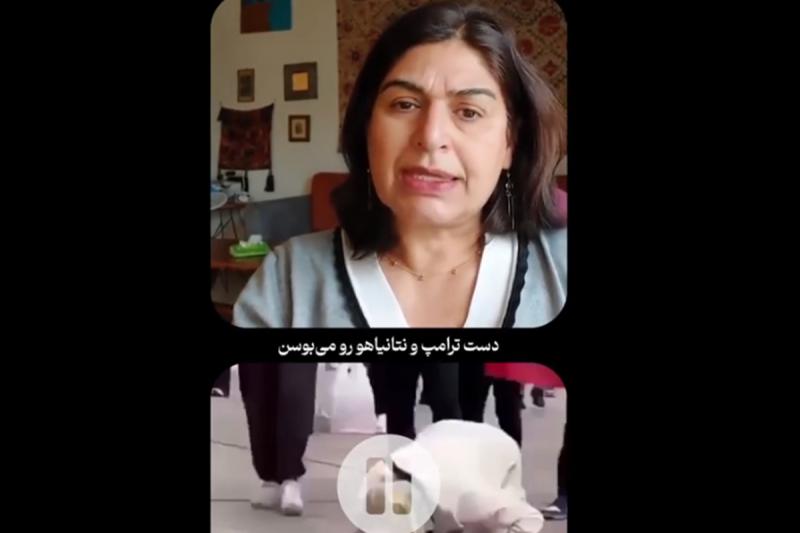 تعجب زن اسرائیلی از حماقت و وطن‌فروشی سلطنت‌طلبان + فیلم 