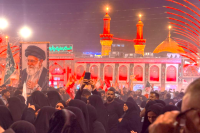 مراسم تشییع پیکر رهبر شهید انقلاب در کربلا