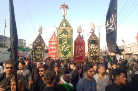 برپایی آیین‌های سوگواری اربعین حسینی در پاکستان