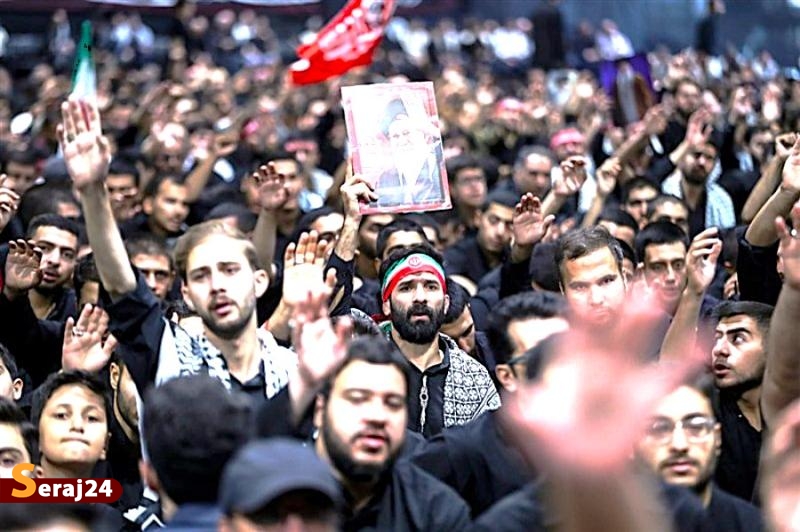 عزاداری اربعینِ دانشجویان در جوار محل شهادت رهبر انقلاب