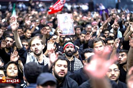 عزاداری اربعینِ دانشجویان در جوار محل شهادت رهبر انقلاب