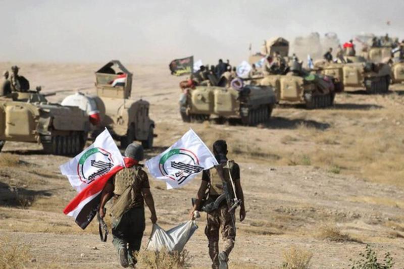 انهدام مخفیگاه‌ها و انبارهای سلاح تروریست‌ها در عملیات حشد شعبی
