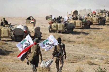 انهدام مخفیگاه‌ها و انبارهای سلاح تروریست‌ها در عملیات حشد شعبی