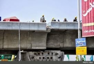 پل صدر ریزش نکرده،اما یکی از جک ها منحرف شده