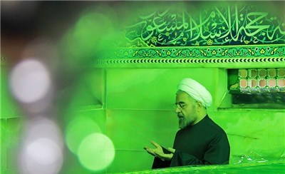 دیدارروحانی بامراجع تقلید وعلما/ آغاز برنامه ها بازیارت حضرت معصومه
