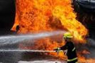 آتش سوزی در خیابان جمهوری