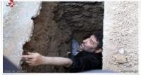 سعید حدادایان در قبر پدر+عکس