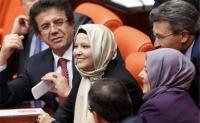 نمایندگان زن ترکیه با حجاب وارد پارلمان شدند