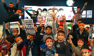 گزارش کمپین بین‌المللی همبستگی با 5 کودک اسیر فلسطینی + تصاویر