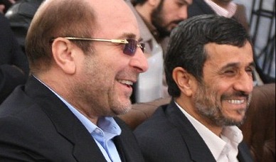 دیدار دوستانه احمدی نژاد و قالیباف
