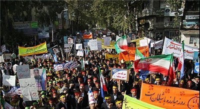 راهپیمایی یوم‌الله ۱۳ آبان در سراسر کشور آغاز شد/ ایران اسلامی یکپارچه"مرگ بر آمریکا" شد