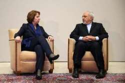 Zarif, Ashton start 7th meeting 