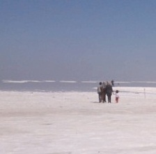 نجات گردشگران در جزایر دریاچه ارومیه