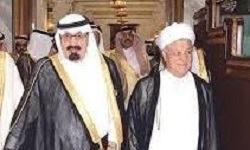 علاقه افراطی هاشمی به دفاع از شاه سعودی