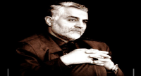 سردار حاج قاسم سلیمانی در کنار پدرش+عکس