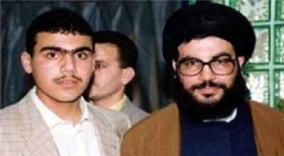 تصویری نادر از سیدحسن نصرالله در کنار مادرش