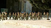 100 زن صهیونیست با لباس نظامی در مسجد الاقصی!