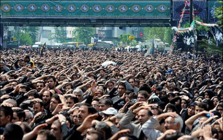 باران با قطرات اشک فاطمیون همنوا شد/امروز ایران یکپارچه عزادار گشت